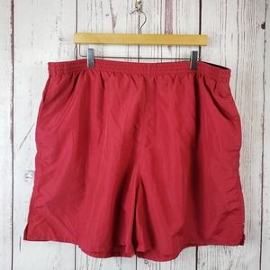 Prospirit Mens Swim Shorts Size XXL Pull On Stretch Waist Mesh Red